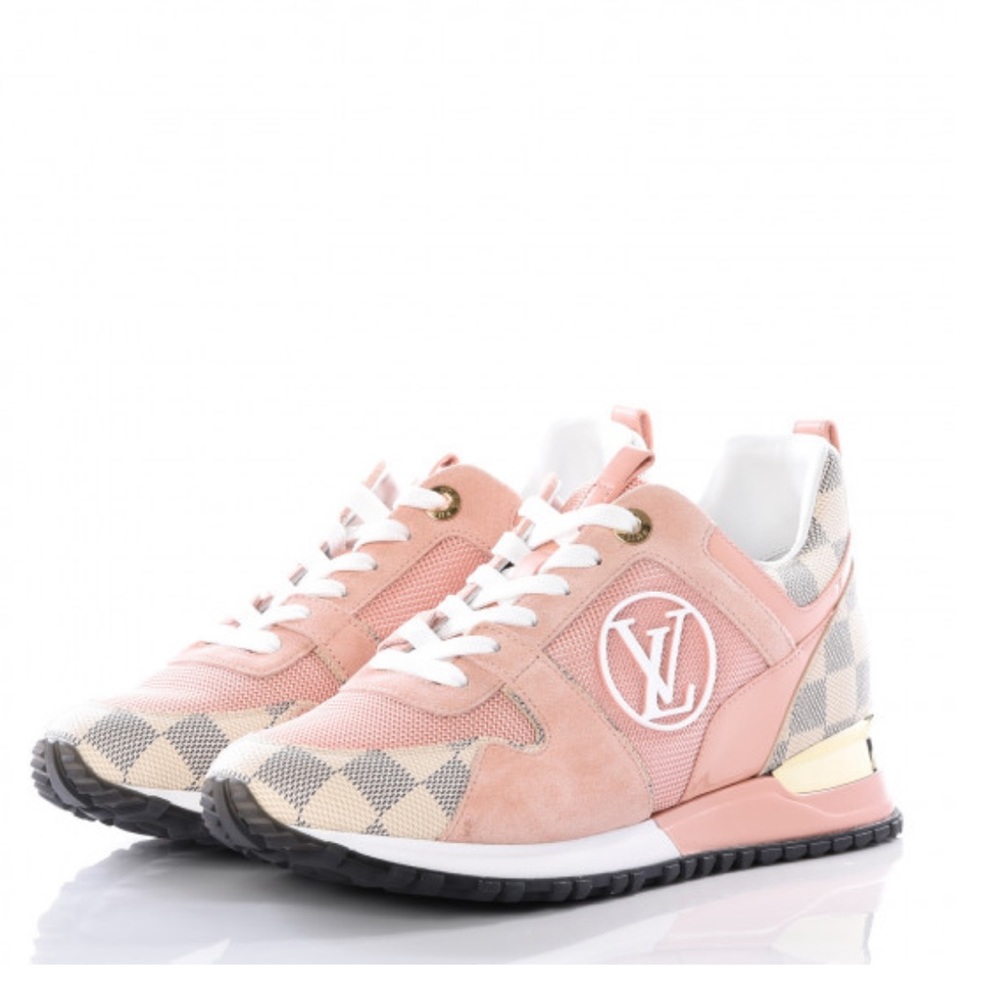 Woman’s Louis Vuitton Sneakers!! Pink and Tan. Like New!! Worn Once size 39